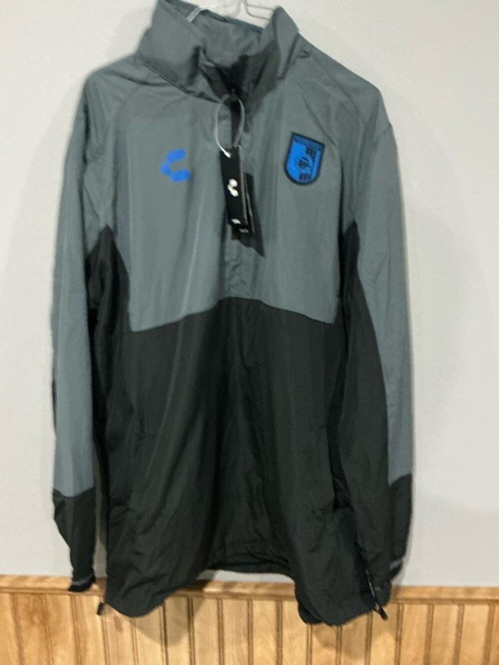 Charly Queretaro FC Outdoor Quarter-Zip Jacket - Black Mens Medium